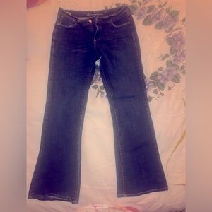 Old Navy Sweetheart Dark Denim Flare Jeans size 10, vintage vibes